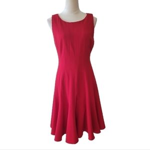 Calvin Klein Red Sleeveless Dress